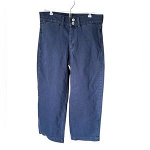 2/$14 ❤️ Banana Republic High Rise Wide Leg Black Denim Crop Jeans Sz 27